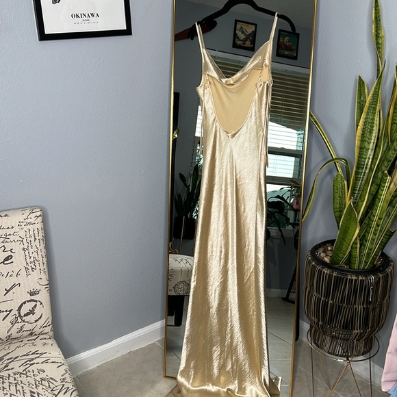 Rat & Boa | The Lumina Maxi Dress In Gold | - Picture 8 of 9